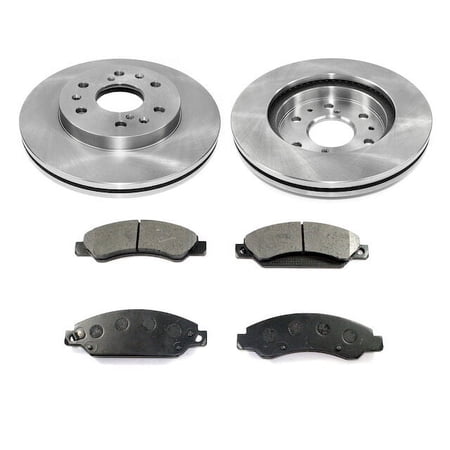 Front Ceramic Brake Pad and Rotor Kit - Compatible with 2005 - 2006 Chevy Silverado 1500