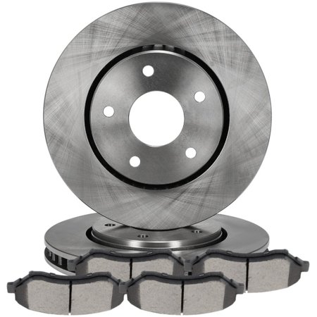 Front Ceramic Brake Pads And Rotors For Chrysler Town & Country 2008-2016