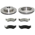 thumbnail image 1 of Front Ceramic Brake Pads and Rotor Kit - Compatible with 2002 - 2005 Dodge Ram 1500 2003 2004, 1 of 2