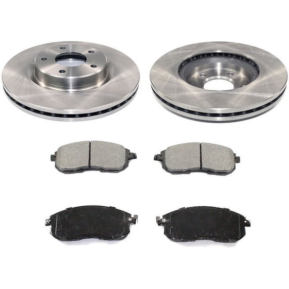 Front Ceramic Brake Pads and Rotor Kit - Compatible with 2007 - 2012 Nissan Altima, 2013 Nissan Altima Coupe 2008 2009 2010 2011