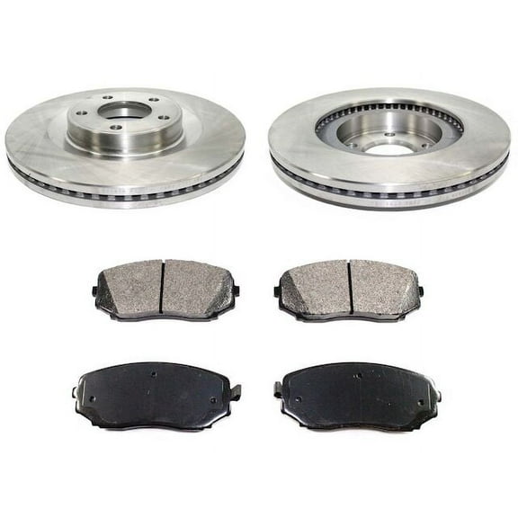 Front Ceramic Brake Pads and Rotor Kit - Compatible with 2007 - 2014 Ford Edge 2008 2009 2010 2011 2012 2013