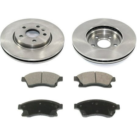 Front Ceramic Brake Pads and Rotor Kit - Compatible with 2011 - 2015 Chevy Cruze 2012 2013 2014