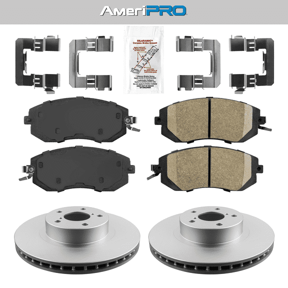 Front Ceramic Pads & Coated Rotors FOR 2011-2016 SUBARU IMPREZA OUTBACK SPORT
