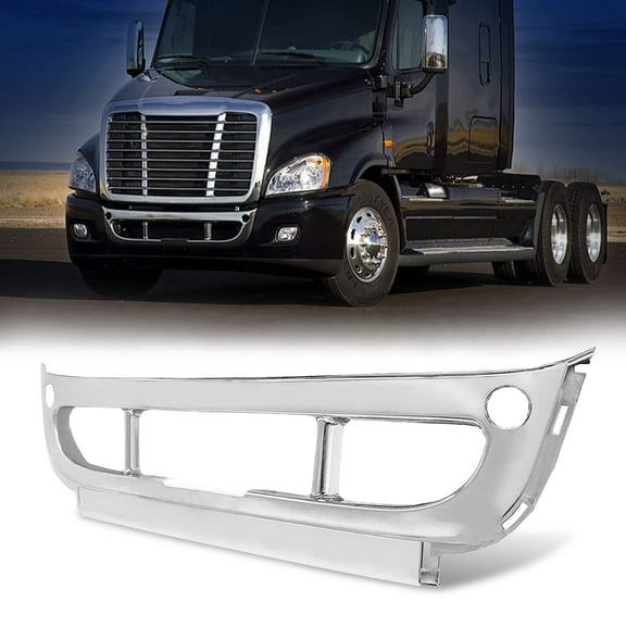 Torque Freightliner Cascadia Front Chrome Center Bumper Cover for 2008-2017 Semi Trucks (TR066)