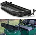 Front Clay Outer Cargo Basket Compatible with 2008up EZGO RXV Golf Cart Black Cargo Storage w