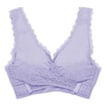 thumbnail image 1 of Front Close Sport Bra Women's Floral Lace Bralette Breathable Padded Comfort Bra, 1 of 9