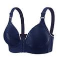 thumbnail image 1 of Front Closure Back Smoothing Bra for Women, Soft Cotton Wireless Comfort Full Coverage Bra with Adjustable Straps, Seamless Vest, 1 of 2