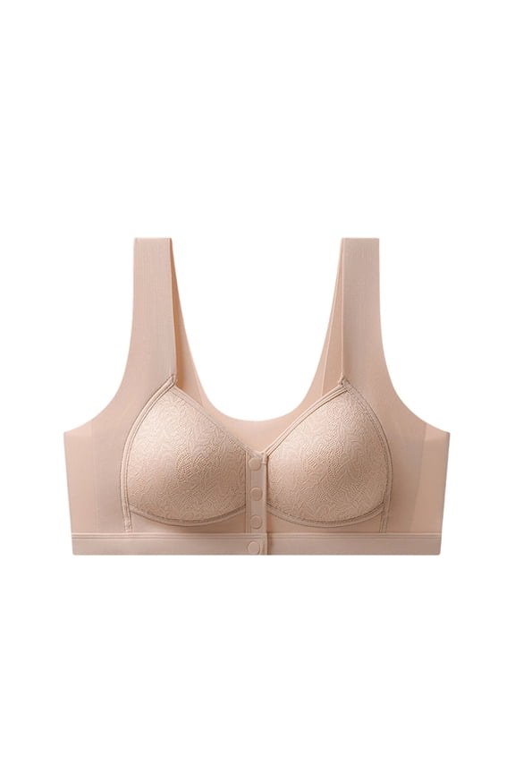 Front Closure Bra for Full Coverage Seamless Wireless Comfort Bras Supportive Everyday T Shirt Bra Soft Padded Underwire Bras Front Closure Athletic Bras for Women Womens Bra 36c Super Push up Bra