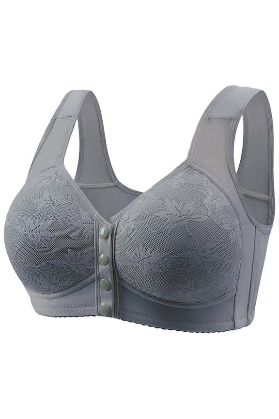 Front Closure Bra for Women Front Cross Bras for Women Easy to Put on Bra Post Surgery Front Open Bra Wireless Front Closure Bra Firm Control Front Closure Bra