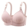 thumbnail image 1 of Amvlyk Front Closure Bra for Women Wireless Comfort Convenient Push Up Snap Closing Bra with Adjustable Straps Seamless Soft Full Coverage Front Buckle Bra for Everyday Running Walking Yoga Work, 1 of 2