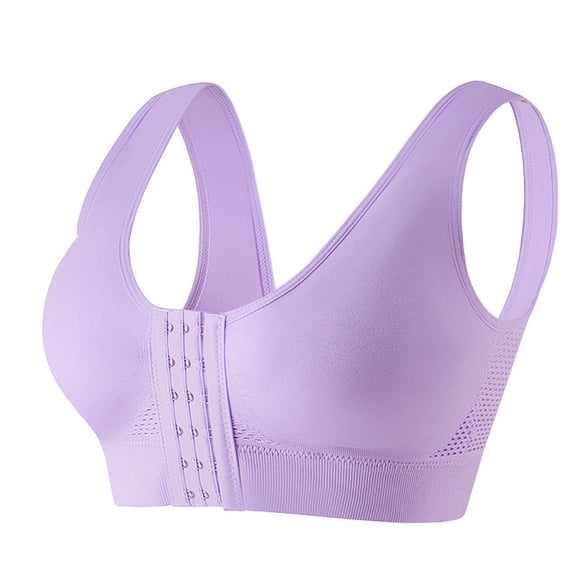 Front Closure Bra for Women Comfortable Sleep for Women Breathable Full Coverage Bra Wireless Plus Size Bra