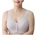 thumbnail image 1 of Front Closure Bra for Women Wireless Full Coverage Plus Size Bra Soft Cup Support Wide Strap Comfort Bra, 1 of 4
