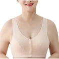 thumbnail image 1 of Front Closure Bra for Women Wireless Full Coverage Plus Size Bra Soft Cup Support Wide Strap Comfort Bra, 1 of 4