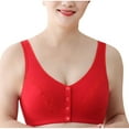 thumbnail image 1 of Front Closure Bra for Women Wireless Full Coverage Plus Size Bra Soft Cup Support Wide Strap Comfort Bra, 1 of 4