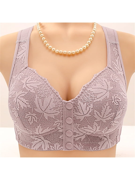Front Closure Bras Posture Support Bra Snap Front Bra Compression Bra Padded Bra Front Snap Bras Sleep Bras Front Closing Bras High Support Full Coverage Bras Front Fastening Bras Watermelon Red
