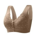 thumbnail image 1 of Front Closure Bras for Older Women 2025 Zipper Up - No Underwire Full Coverage Bra, Plus Size Breathable Wireless Push Up Comfy Everyday Wear, 1 of 4