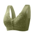 thumbnail image 1 of Front Closure Bras for Older Women 2025 Zipper Up - No Underwire Full Coverage Bra, Plus Size Breathable Wireless Push Up Comfy Everyday Wear, 1 of 4