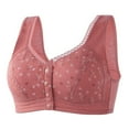 thumbnail image 1 of Front Closure Bras for Older Women Cotton Style - No Underwire Full Coverage Bra, Plus Size Breathable Push Up Sleep & Everyday Wear for Seniors, 1 of 5