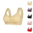 thumbnail image 1 of Front Closure Bras for Older Women Plus Size Comfortable Lightweight Wide Strap Seamless Wireless Push Up Bralettes, 1 of 4