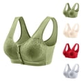 thumbnail image 1 of Front Closure Bras for Older Women Summer Lightweight Comfortable Lace Wide Strap Bralettes Everyday Bra, 1 of 4