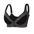 thumbnail image 1 of Front Closure Bras for Women Back Support Posture Comfort Wirefree Non Padded Plus Size Full Coverage Underwear Women, 1 of 9