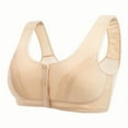 thumbnail image 1 of Front Closure Bras for Women Button Shaping Cup Bralettes Full Coverage Brasieres Wireless Posture Correcting Bra Stainlesh.Com Bras, 1 of 2