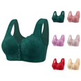 thumbnail image 1 of Front Closure Bras for Women Comfortable Breathable Molded Cup Jacquard Side Support Everyday Bra, 1 of 4