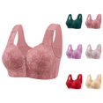 thumbnail image 1 of Front Closure Bras for Women Comfortable Breathable Molded Cup Jacquard Side Support Everyday Bra, 1 of 4