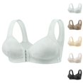 thumbnail image 1 of Front Closure Bras for Women Comfortable Wireless Side Support Breathable Push Up Bralettes Everyday Bra, 1 of 8