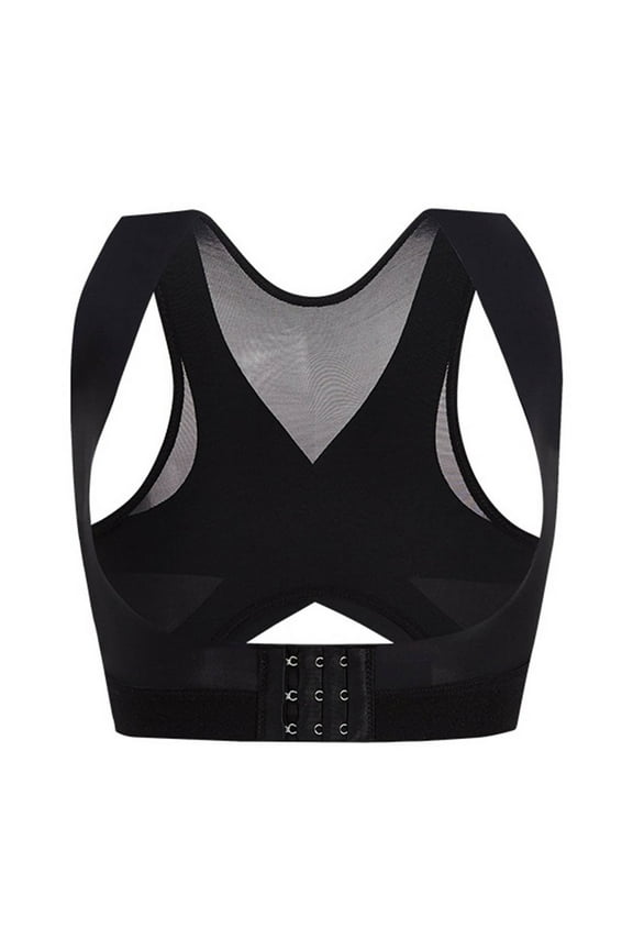 Front Closure Bras for Women Full Coverage Wireless Posture Support Smoothing Lift Up Comfortable Everyday Wear