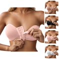 thumbnail image 1 of Front Closure Bras for Women Multiple Row Hooks Front Closure Bra Everyday Wear Hosiery for Women, 1 of 4