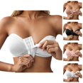 thumbnail image 1 of Front Closure Bras for Women Multiple Row Hooks Front Closure Bra Everyday Wear Hosiery for Women, 1 of 4
