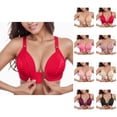 thumbnail image 1 of Front Closure Bras for Women Plus Size Comfortable Lightweight Breathable Wireless Push Up Bralettes Everyday Bra, 1 of 8