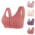 thumbnail image 1 of Front Closure Bras for Women Plus Size Cotton Wide Strap Seamless Wireless Racerback Push Up Bralettes Nursing Bra, 1 of 5