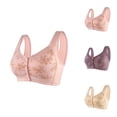 thumbnail image 1 of Front Closure Bras for Women Plus Size Lightweight Comfortable Wide Strap Seamless Wireless Push Up Bralettes, 1 of 3