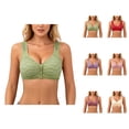 thumbnail image 1 of Front Closure Bras for Women Plus Size Wide Strap Push Up Anti Sagging Wireless Bralette Everyday Bra, 1 of 6