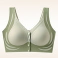 thumbnail image 1 of Front Closure Bras for Women Seamless Wireless Bralettes for Women V Neck Push Up Bra Comfortable Snap Closing Bras, 1 of 4