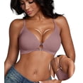 thumbnail image 1 of Front Closure Bras for Women Wireless Racerback Bra No Underwire Seamless Push Up T-Shirts Bras Supportive Womens Bralettes, 1 of 6