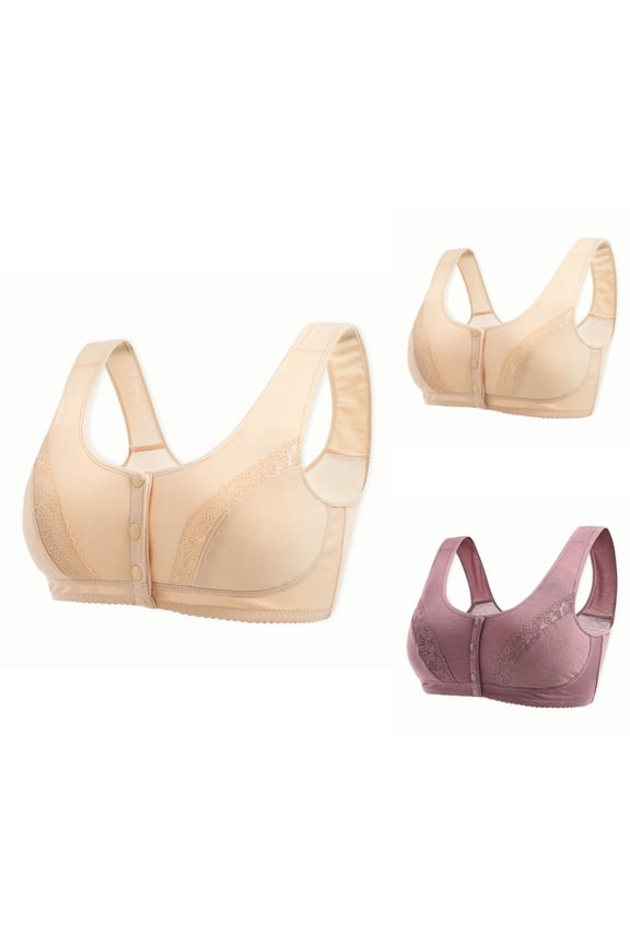 Front Closure Bras for Women Women'S Side Collection Front Opening Bra Supportive Hosiery for Women