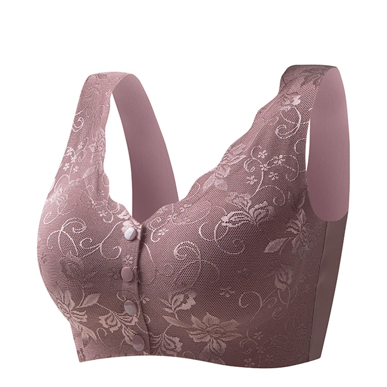 Front Closure Bras for Women, Women's Wireless Post-Surgery Everyday ...
