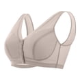 thumbnail image 1 of Front Closure Breathable for Seniors Plus Size Bras Thin Cup Wireless Bras T-Shirt Bralettes, 1 of 9