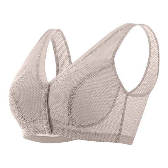 Front Closure Breathable for Seniors Plus Size Bras Thin Cup Wireless Bras T-Shirt Bralettes