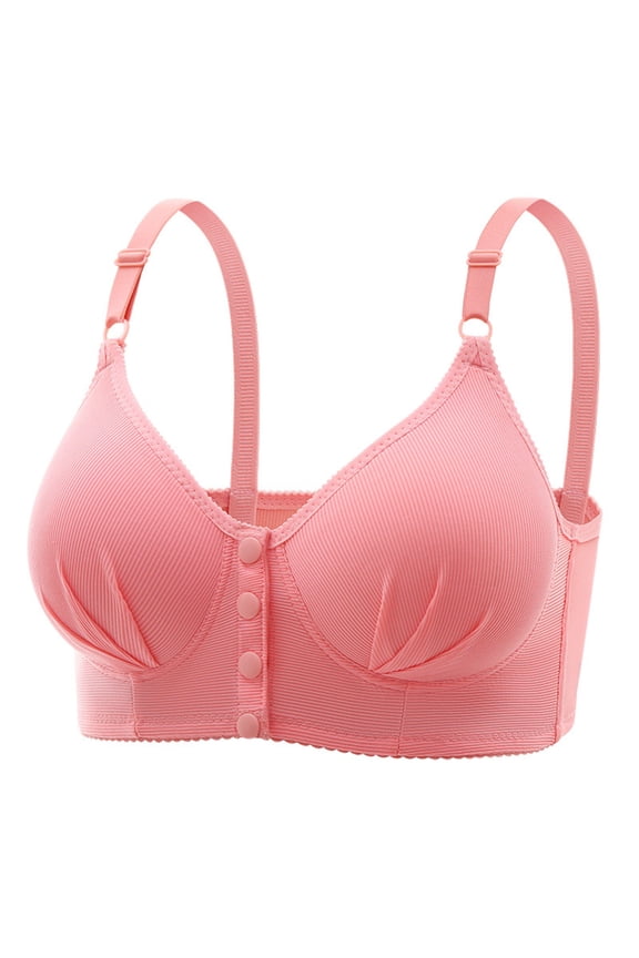 Front Closure Comfort Bra - Wireless Full Coverage Bralette for Older Women, Easy Hook Nursing Bra | | 1PC Women's Wireless Bra