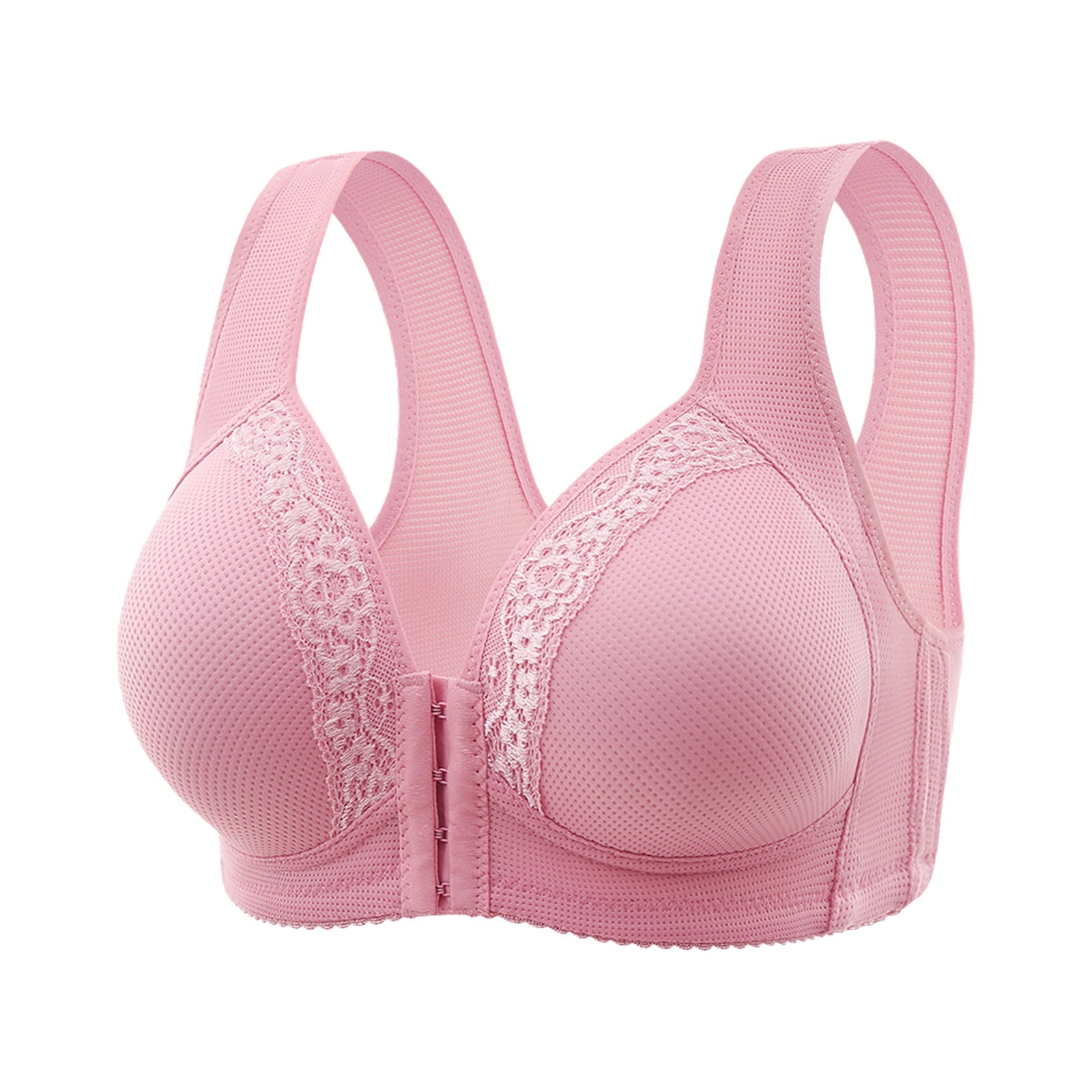 Front Closure Compression Everyday Bra for Women Wireless Minimizer Bra