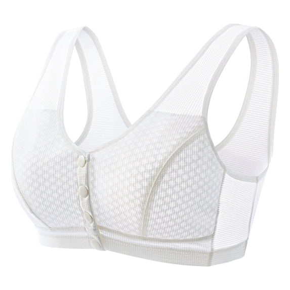 Front Closure Cooling Bra for Women, Breathable Wireless Comfort Bra with Wide Straps, Ideal for Everyday Wear