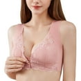 thumbnail image 1 of Front Closure Lace Bras for Women Post Surgery Bra Wide Back Smoothing Bra, 1 of 9
