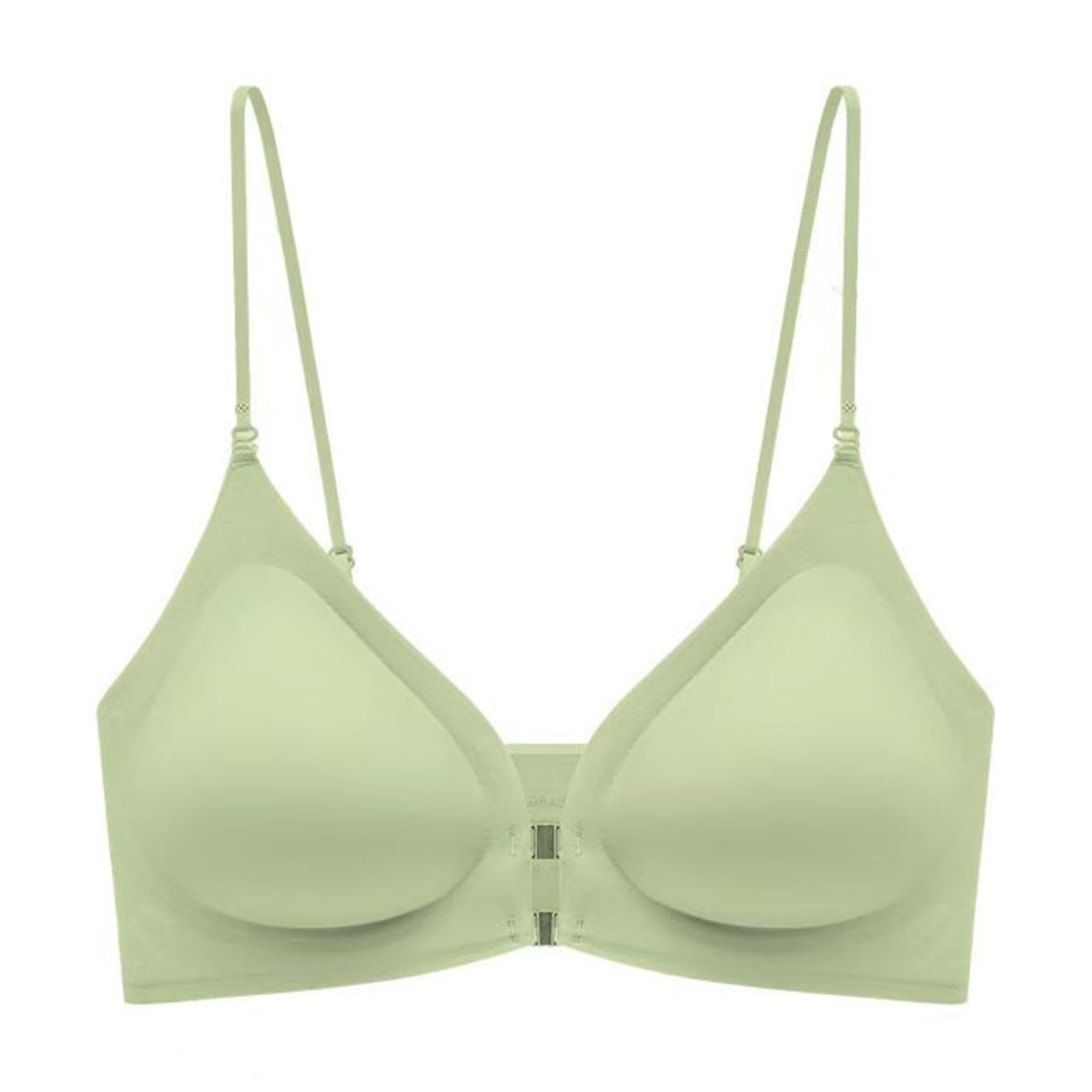 Front Closure Push Up Bras Traceless Padded Bra Deeps V Neck Plunge