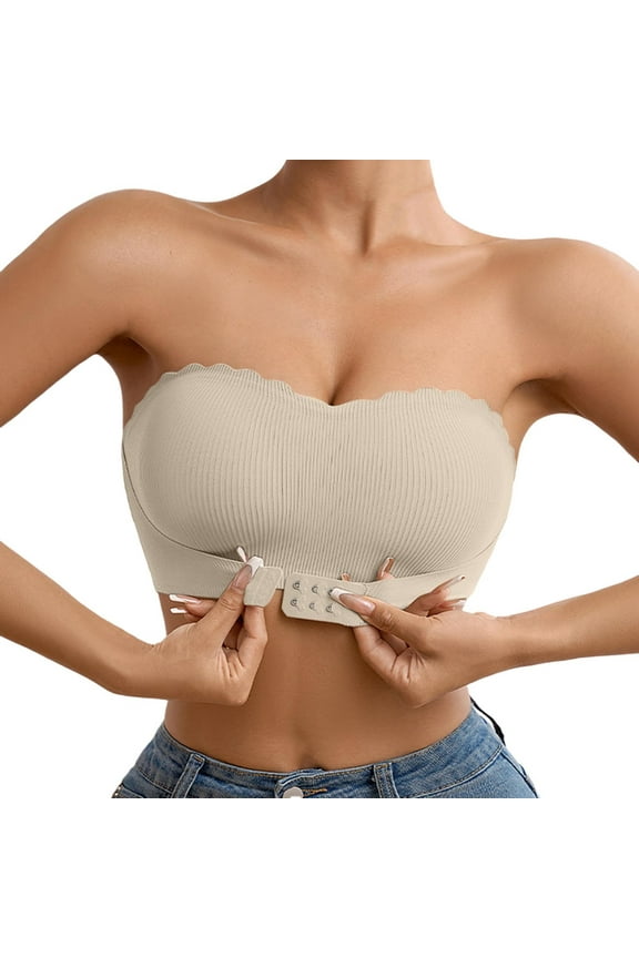 Front Closure Strapless Bra For Everyday Comfort And Leisure Activities Versatile Design For All Seasons