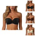 thumbnail image 1 of Front Closure Strapless Bras for Women Wireless Seamless Push Up Bra Bandeau Bra, 1 of 5