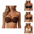 thumbnail image 1 of Front Closure Strapless Bras for Women Wireless Seamless Push Up Bra Bandeau Bra, 1 of 5